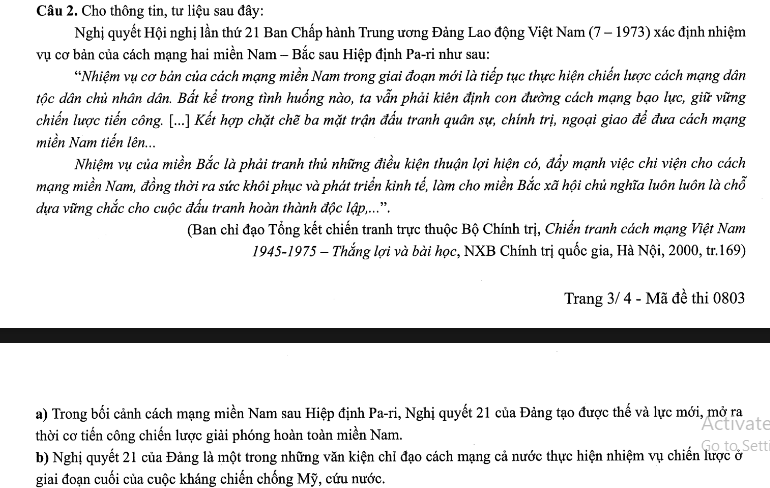 Đề thi