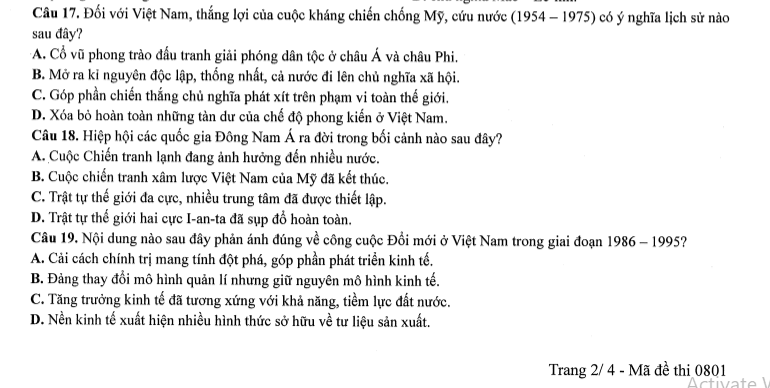 Đề thi
