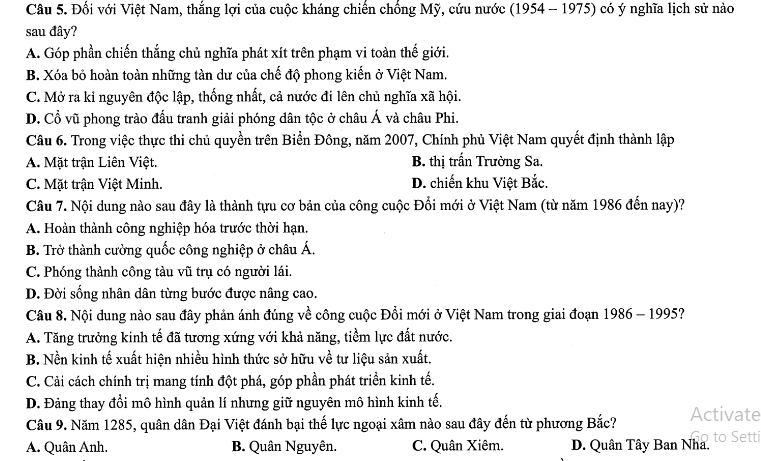 Đề thi