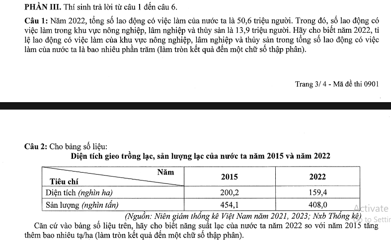 Đề thi
