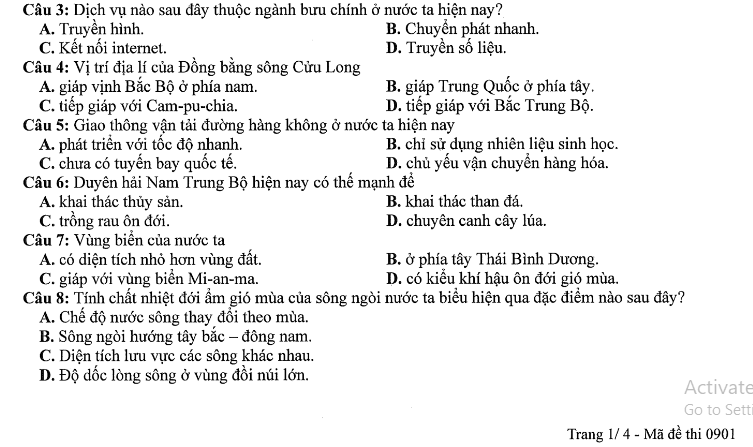 Đề thi