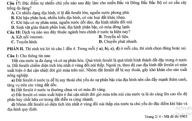 Đề thi