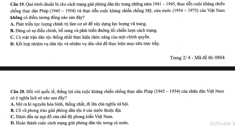 Đề thi