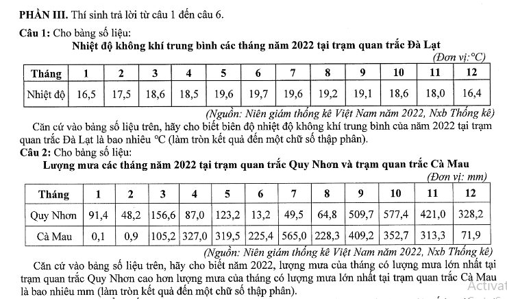 Đề thi