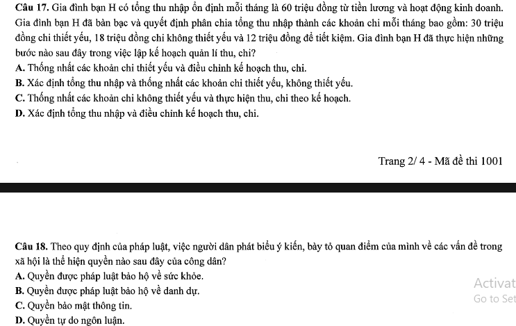 Đề thi