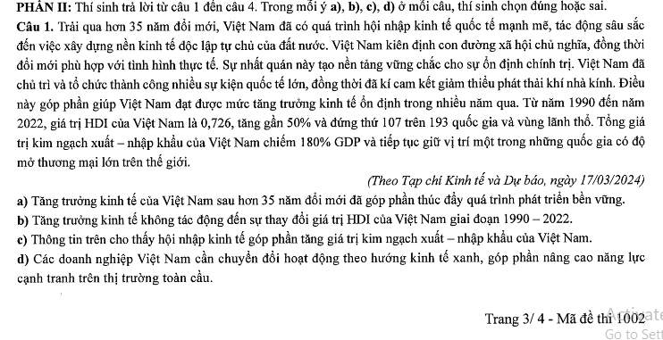 Đề thi