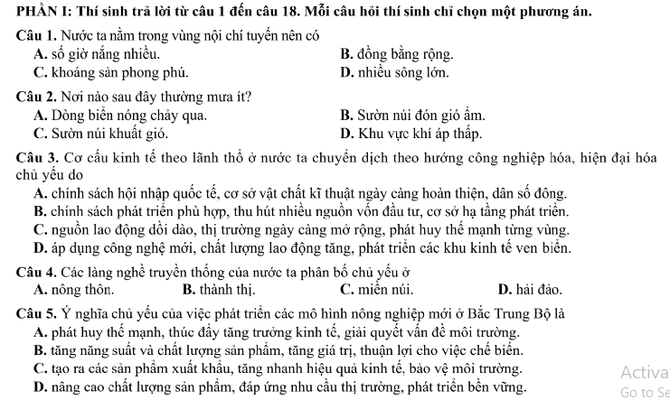 Đề thi