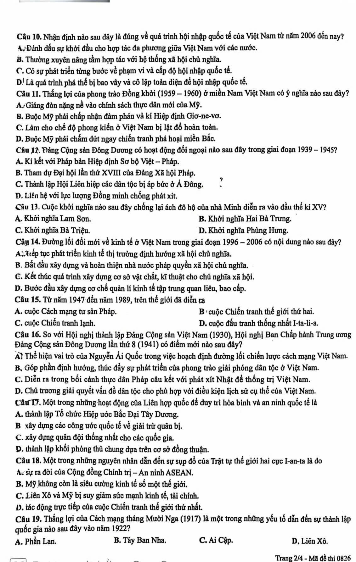 Đề thi