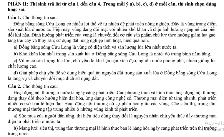 Đề thi