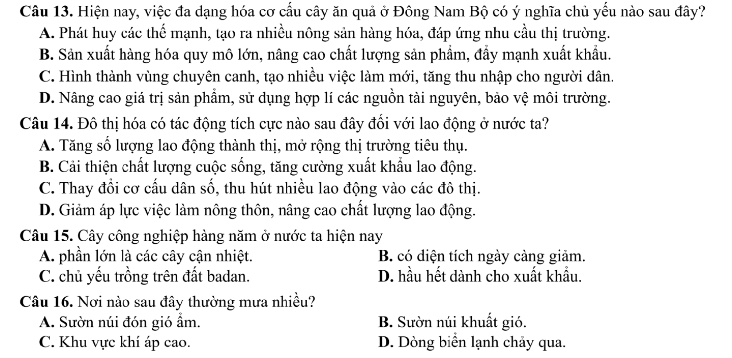 Đề thi